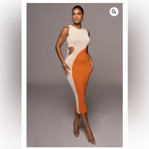 JLUXLABEL Dresses & Skirts - Rare find 🔥OPPOSITES ATTRACT MIDI DRESS🔥